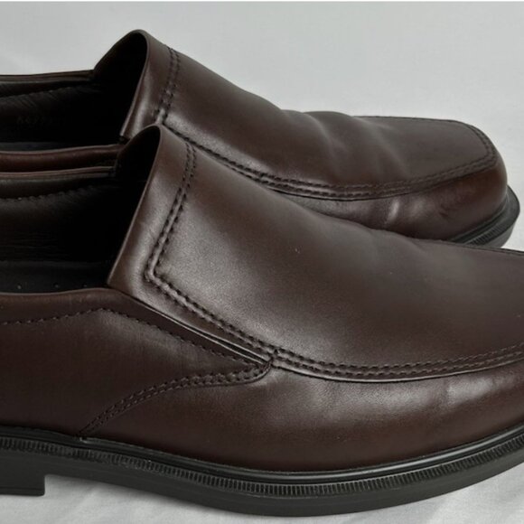 SAS Diplomat Dark Brown Leather Slip On Loafers Shoes Mens 12 M Comfort USA - Picture 2 of 6